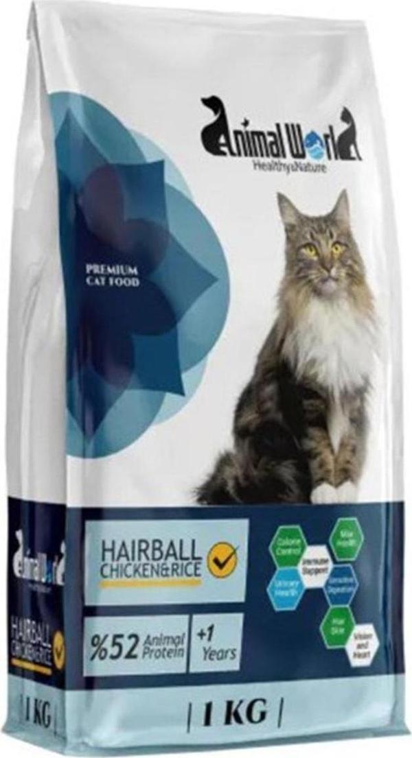 Animal World Tavuklu Ve Pirinçli Yetişkin Kedi Maması 1Kg - Image 1