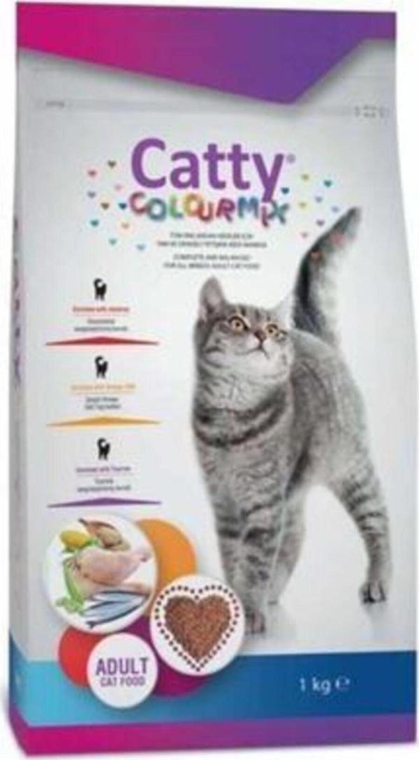 Catty Color Mix Renkli Yetişkin Kedi Maması 1 Kg - Image 1