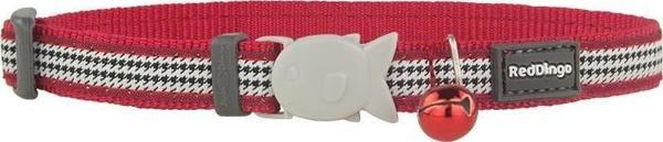Reddingo Fang It Desenli Kırmızı Kedi Boyun Tasması 12mm / 20-32 cm - Image 1