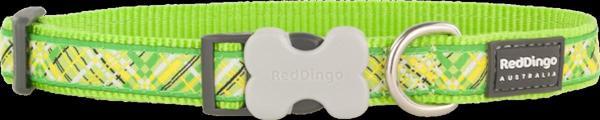 Reddingo Flanno Desenli Lime Köpek Boyun Tasması S 15mm / 24-36 cm - Image 1