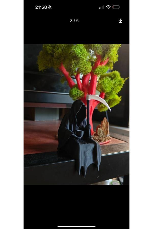 Üç Boyutlu Haller Bekleyen Azrail Figürü - Image 1