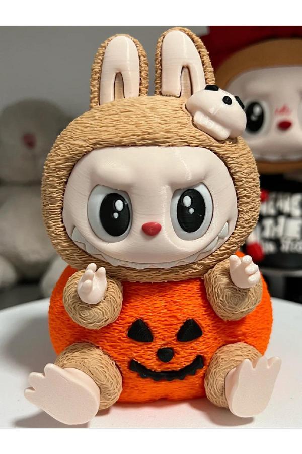 Üç Boyutlu Haller Gözleri Hareketli Bal Kapağı Labubu / Cadılar Bayramı Özel Seri - Image 1