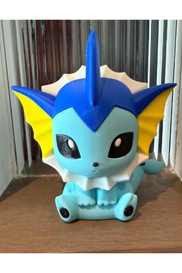 Üç Boyutlu Haller Vaporeon Pokemon Figürü - Image 1