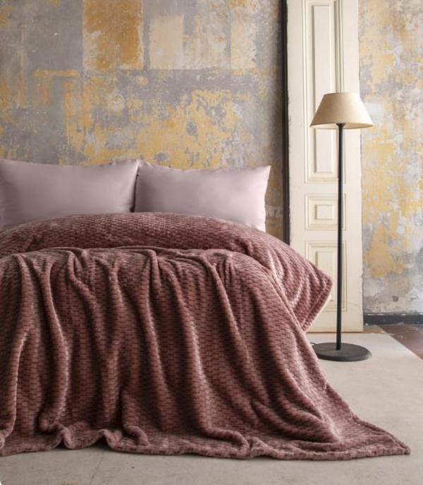 AP Jakarlı Tek Kişilik Pembe Trusty Battaniye 160*220 - Image 1