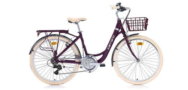 Carraro Juliet 26 jant 430H 21V VB Şehir Bisikleti Mürdüm Krem  - Image 1