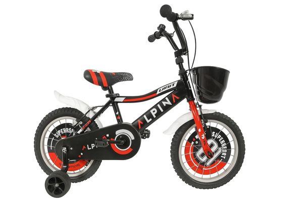 Ümit Alpina 16 Jant Çocuk Bisikleti Siyah Kırmızı - Image 1