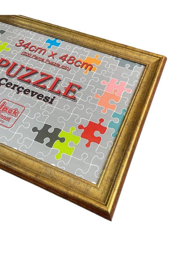 İpek Sanatsal Puzzle Çerçevesi 34X48 Ebat - Yatay Veya Dikey - Hakiki Camlı Ürün - Image 1