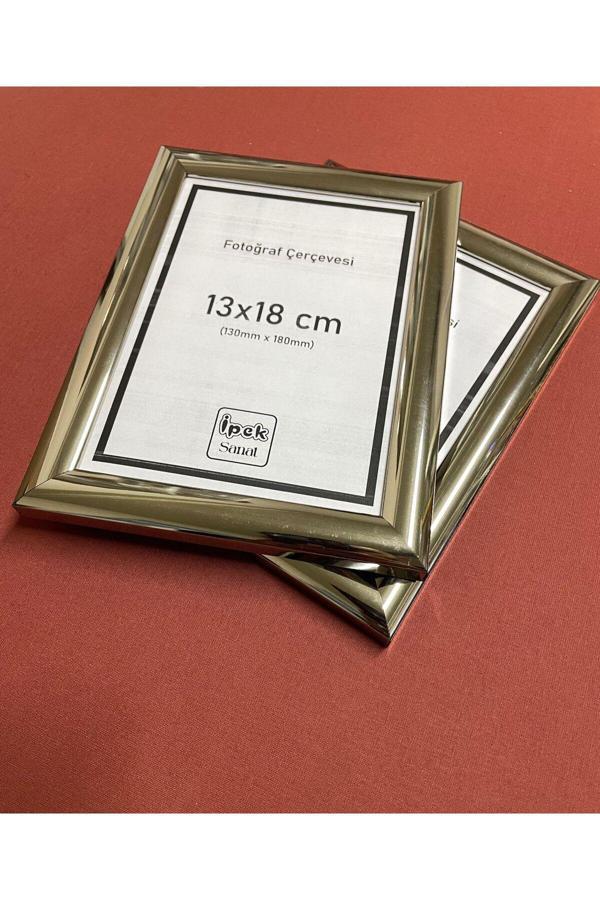 İpek Sanatsal (2'Li) 13X18 Fotoğraf Çerçevesi 1.Kalite, Hakiki Camlı, 4 Renkli Parlak Çerçeve - Image 1