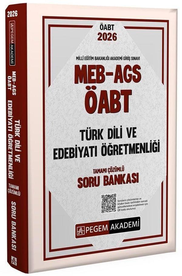 Pegem 2026 ÖABT MEB-AGS Türk Dili ve Edebiyatı Öğretmenliği Soru Bankası Çözümlü Pegem Akademi Yayınları - Pegem Akademi Yayıncılık - Image 1
