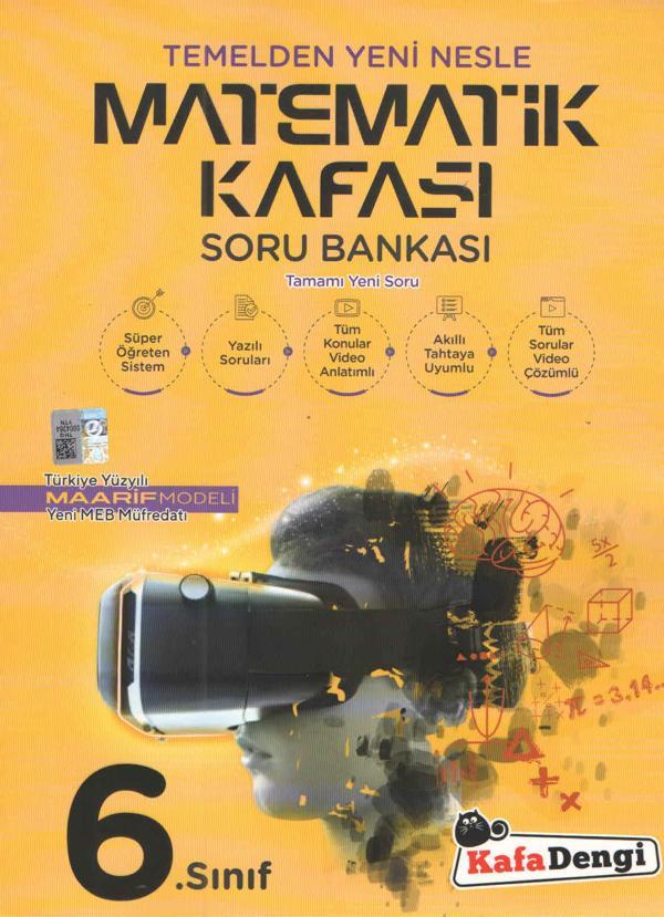 Kafa Dengi Yayınları 6.Sınıf Matematik Kafası Soru Bankası Maarif Model - Kafa Dengi - Image 1