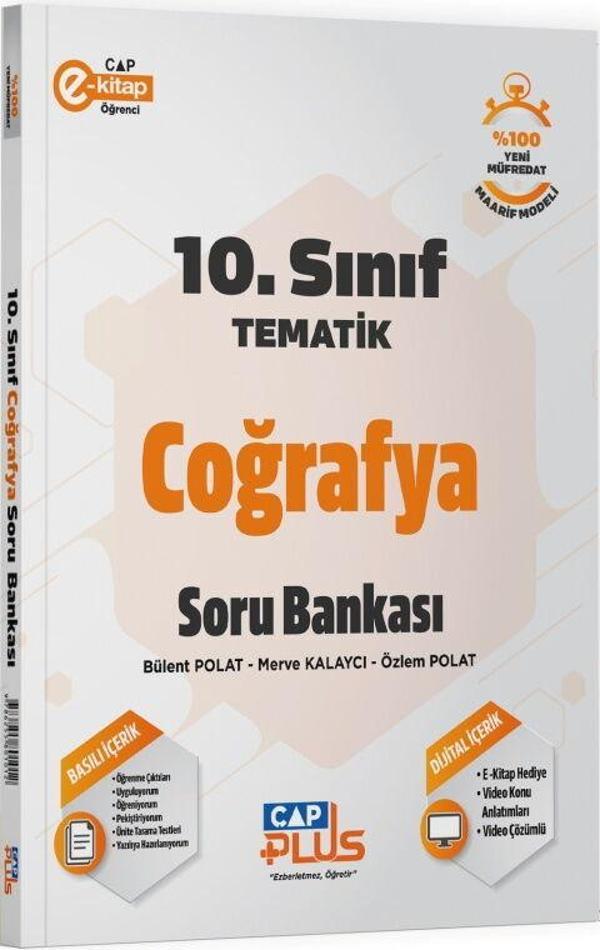 Çap Yayınları 10. Sınıf Coğrafya Tematik Soru Bankası - Çap Yayınları - Image 1