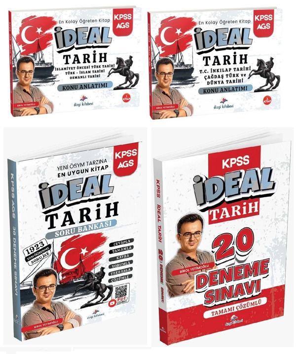 Dizgi Kitap 2026 KPSS İdeal Tarih Konu Anlatımı + Soru Bankası + 20 Deneme 4 lü Set - Birol Yetimoğlu Dizgi Kitap Yayınl - Dizgi Kitap Yayınları - Image 1