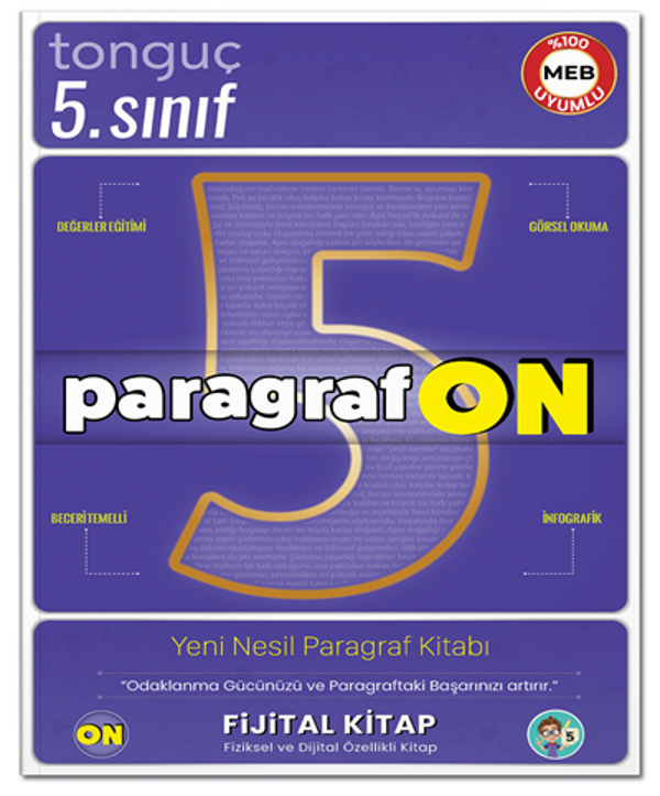 Tonguç 5. Sınıf ParagrafON Fijital Yeni Nesil Paragraf Kitabı Tonguç Akademi - Tonguç Akademi - Image 1