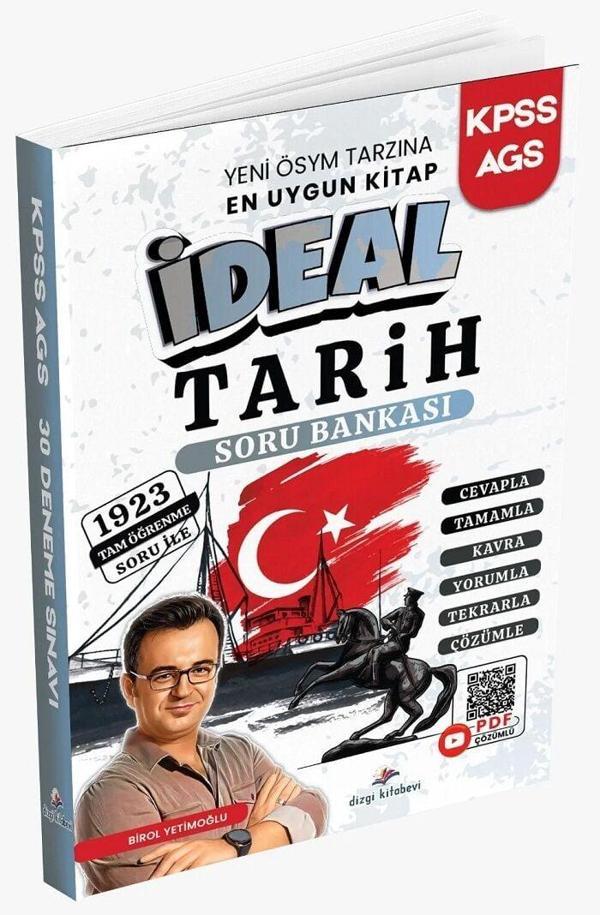 Dizgi Kitap 2026 KPSS MEB-AGS İdeal Tarih Soru Bankası Çözümlü - Birol Yetimoğlu Dizgi Kitap Yayınları - Dizgi Kitap Yayınları - Image 1