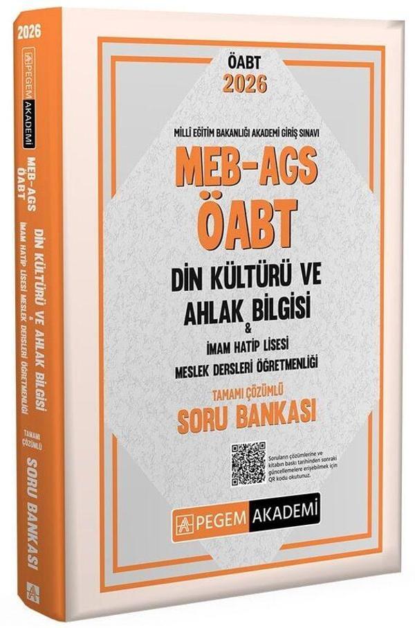 Pegem 2026 ÖABT MEB-AGS Din Kültürü ve Ahlak Bilgisi Öğretmenliği Soru Bankası Çözümlü Pegem Akademi Yayınları - Pegem Akademi Yayıncılık - Image 1