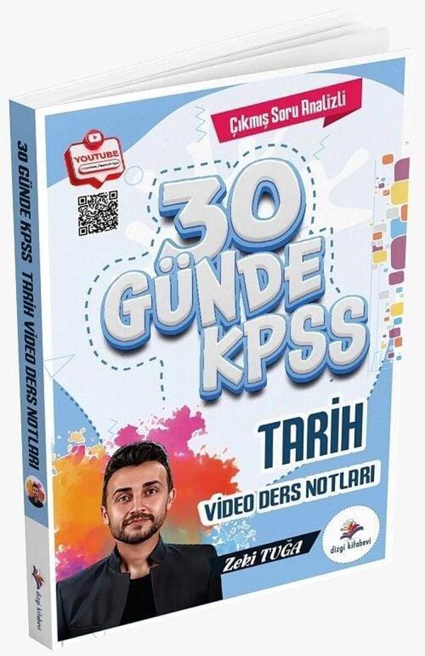 Dizgi Kitap KPSS 30 Günde Tarih Video Ders Notları - Zeki Tuğa Dizgi Kitap Yayınları - Dizgi Kitap Yayınları - Image 1