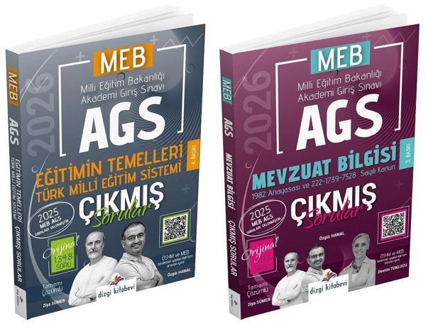 Dizgi Kitap 2026 MEB-AGS Eğitimin Temelleri + Mevzuat Bilgisi Çıkmış Sorular 2 li Set Dizgi Kitap - Dizgi Kitap Yayınları - Image 1