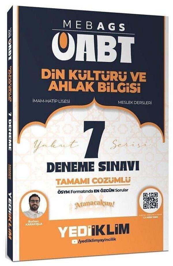 Yediiklim 2026 ÖABT MEB-AGS Din Kültürü ve Ahlak Bilgisi Öğretmenliği 7 Deneme Çözümlü - Burhan Karakışla Yediiklim Yayı - Yediiklim Yayınları - Image 1