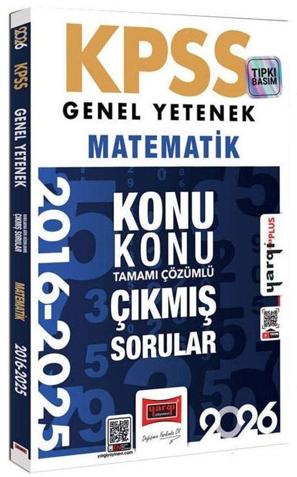Yargı 2026 KPSS Matematik Çıkmış Sorular 2016-2025 Konu Konu Çözümlü Yargı Yayınları - Yargı Yayınları - Image 1