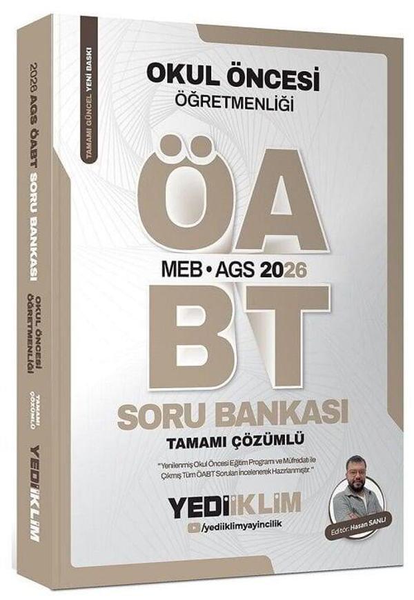 Yediiklim 2026 ÖABT MEB-AGS Okul Öncesi Öğretmenliği Soru Bankası Çözümlü - Hasan Sanlı Yediiklim Yayınları - Yediiklim Yayınları - Image 1