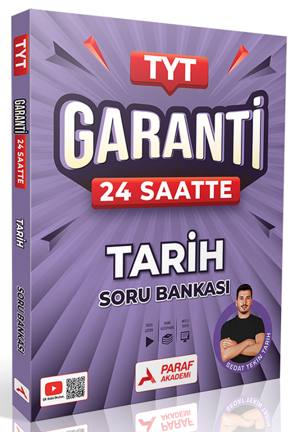 Paraf Akademi Tyt Tekin Tarih 24 Saatte Garanti Soru Bankası - PRF Paraf Yayınları - Image 1