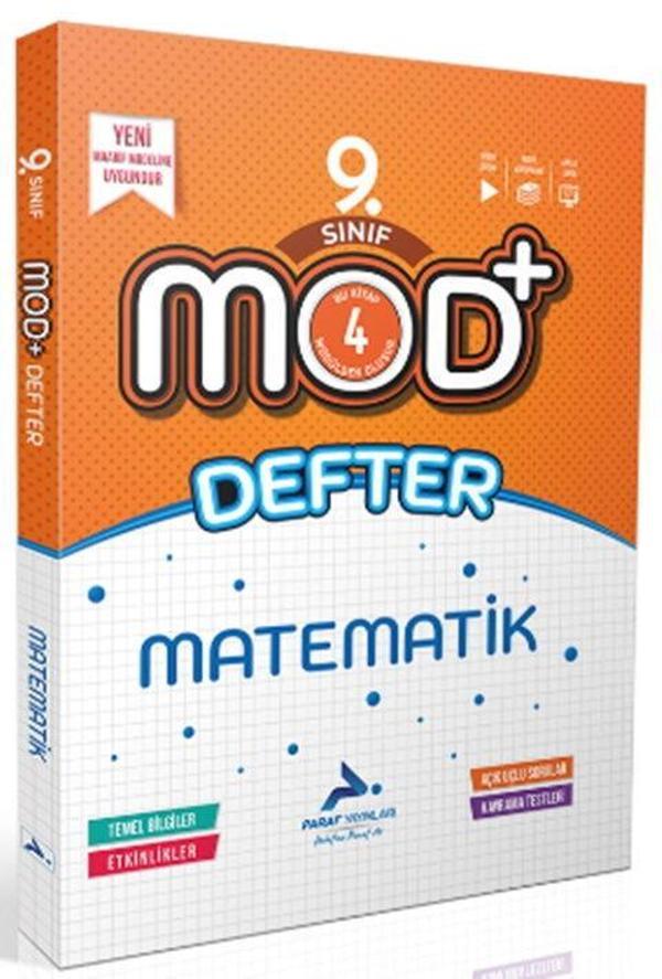 Paraf Yayınları 9. Sınıf Matematik MOD Defter - PRF Paraf Yayınları - Image 1