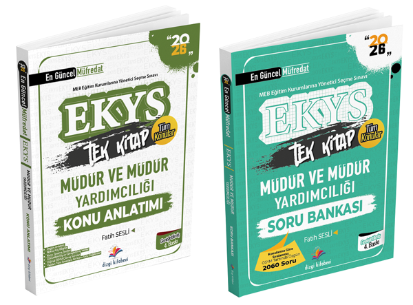 Dizgi Kitap 2026 MEB EKYS Müdür ve Yardımcılığı Konu Anlatımı + Soru Bankası 2 li Set - Fatih Sesli Dizgi Kitap - Dizgi Kitap Yayınları - Image 1