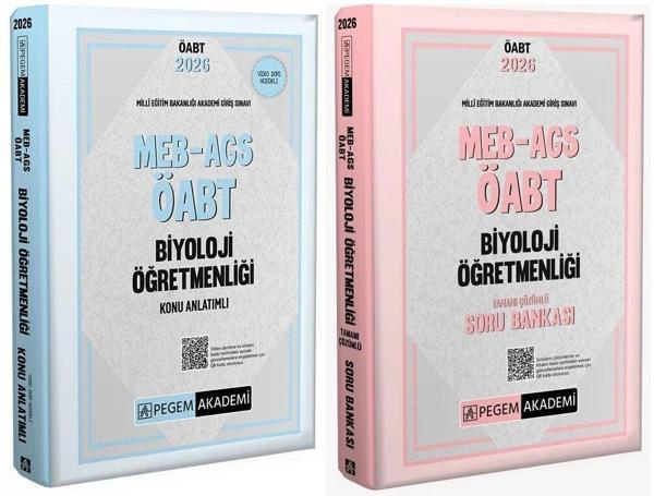 Pegem 2026 ÖABT MEB-AGS Biyoloji Öğretmenliği Konu Anlatımlı + Soru bankası 2 li Set Pegem Akademi Yayınları - Pegem Akademi Yayıncılık - Image 1