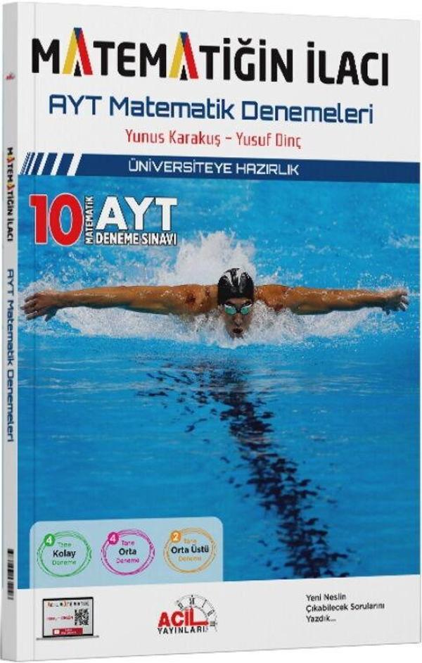 Acil YKS AYT Matematğin İlacı 10 Deneme Acil Yayınları - Acil Yayınları - Image 1