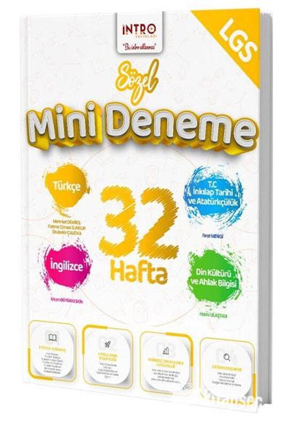 8. Sınıf LGS Sözel 32 Hafta Mini Deneme İntro Yayınları - Image 1