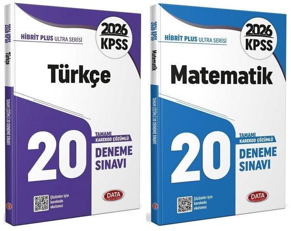 Data 2026 KPSS Türkçe + Matematik Ultra 40 Deneme 2 li Set Data Yayınları - Data Yayınları - Image 1