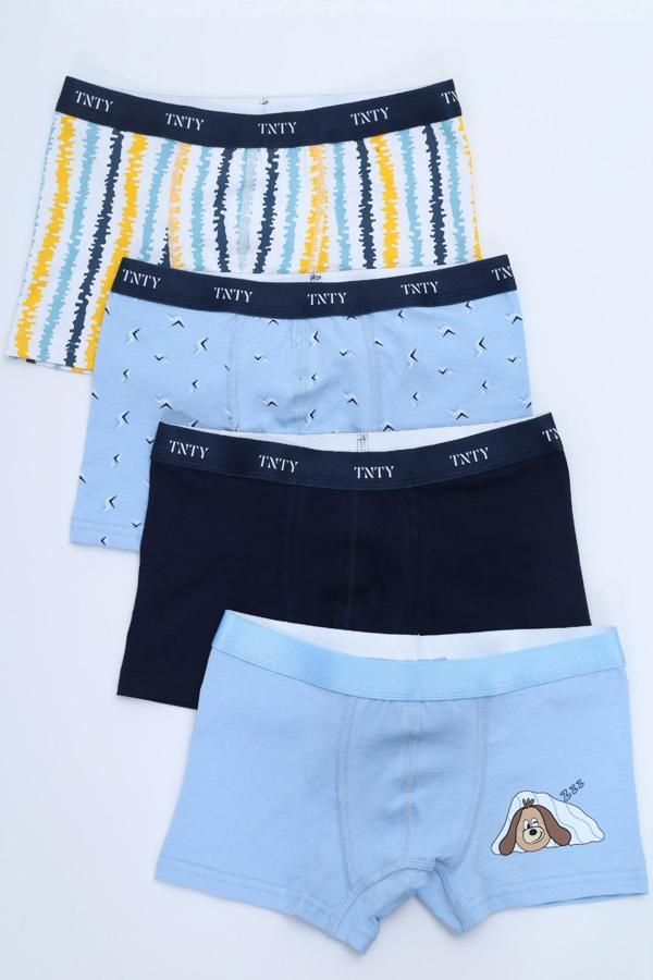 Toontoy Erkek Çocuk Baskılı Desenli 4lü Paket Boxer  - Image 1