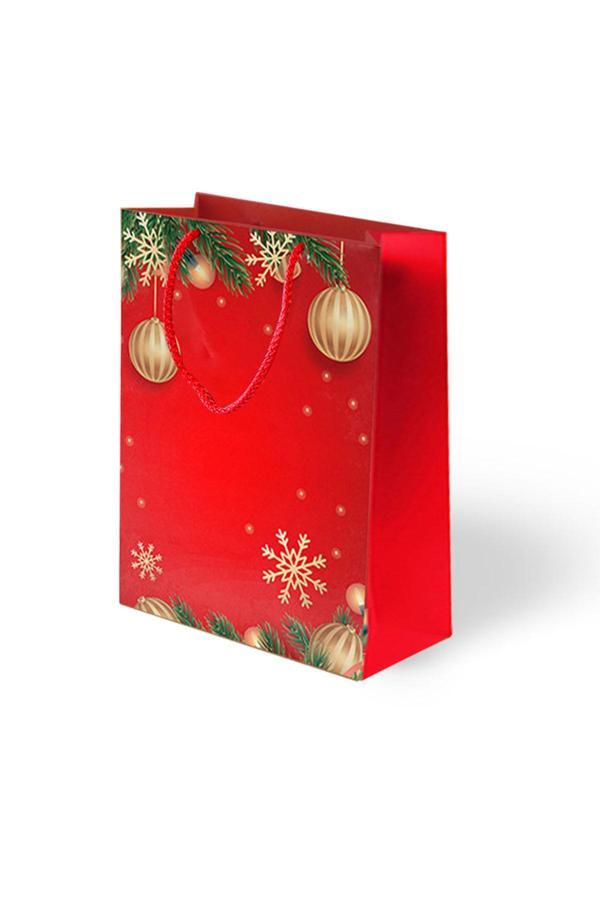 Alpjoy 25X30X9 Karton Poşet Çanta Yılbaşı Coşkusu 5 Adet - Image 1