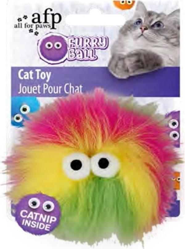Orijin Furry Ball-Fluffer Catnipli- Sarı 9,5X9X5X5 Cm - Image 1