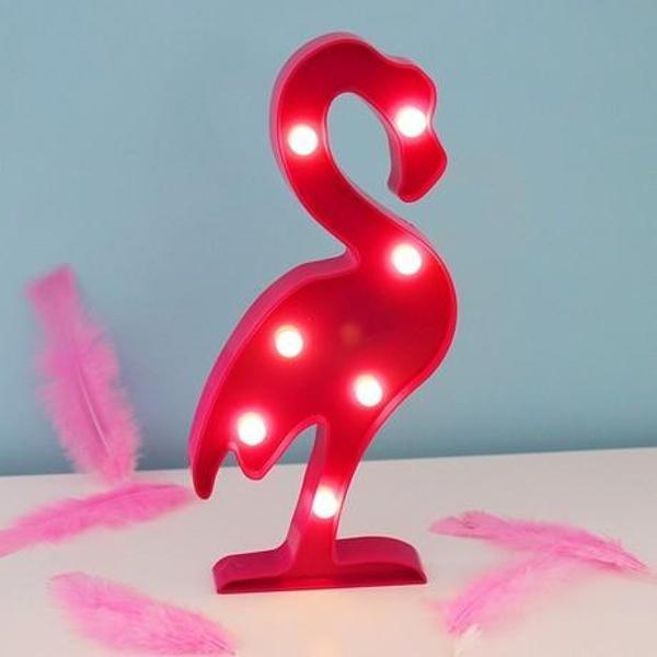 Led Işıklı Flamingo Gece Lambası - Image 1