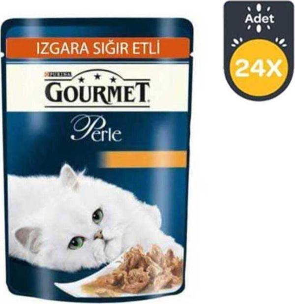 Gourmet Perle Izgara Sığır Etli Kedi Konservesi 85 Gr*24 Adet - Image 1