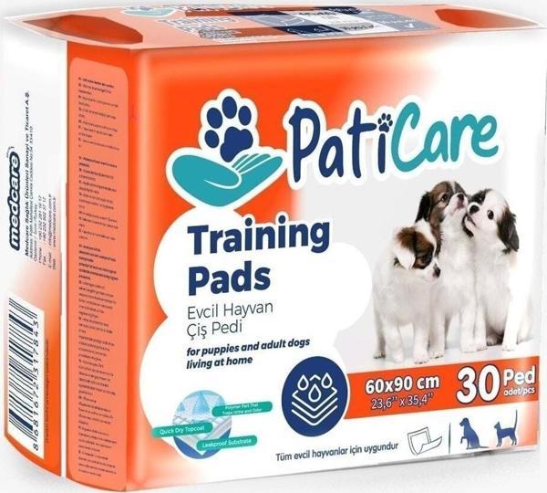 Paticare Trainingpads Yavru Köpek Tuvalet Eğitim Pedi 60X90Cm 30Lu Köpek Çiş Pedi Hasta Köpek Pedi - Image 1
