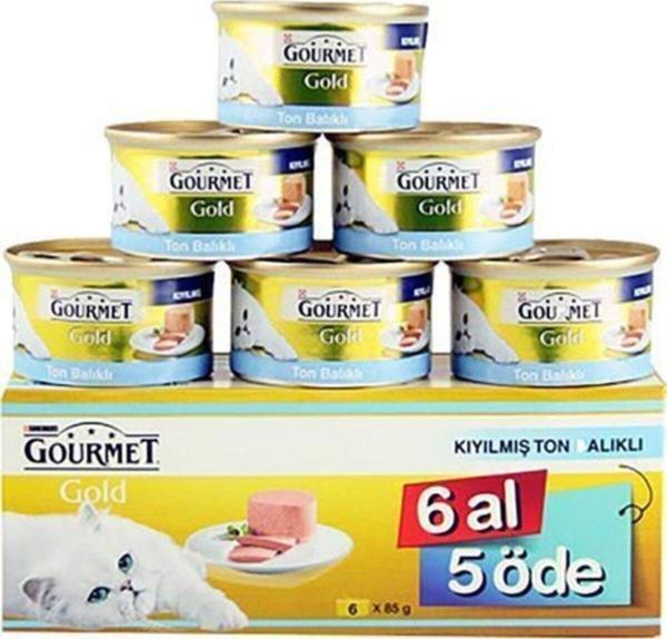 Gourmet Kıyılmış Ton Balıklı Kedi Yaş Maması 85 Gr X 6 Adet - Image 1