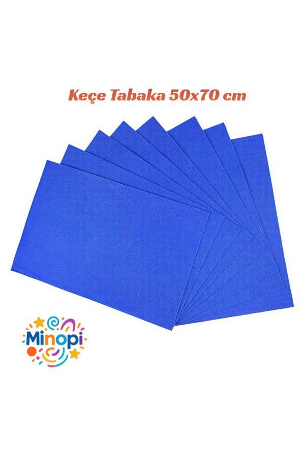 Minopi Mavi Keçe Tabaka 10'Lu Paket 50X70 Cm - 1.5 Mm Kalınlık - Image 1