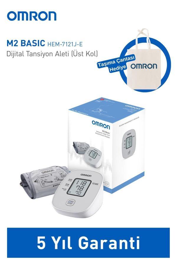 Omron M2 Basic Üst Koldan Pilli Dijital Tansiyon Aleti – Hipertansiyon Göstergeli + Taşıma Çanta Hediyeli - Image 1
