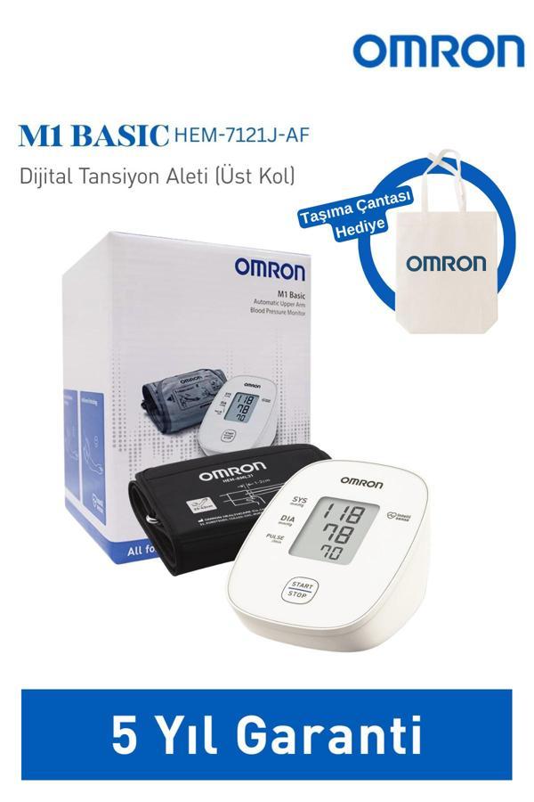 Omron M1 Basic Üst Koldan Dijital Tansiyon Aleti – Tek Tuşla Ölçüm, 5 Yıl Garantili + Taşıma Çanta Hediye - Image 1