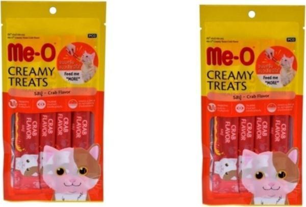 Me-O Creamy Treats Crab Flavor Yengeçli Kedi Ödül Maması 60 Gr X 2 Paket - Image 1