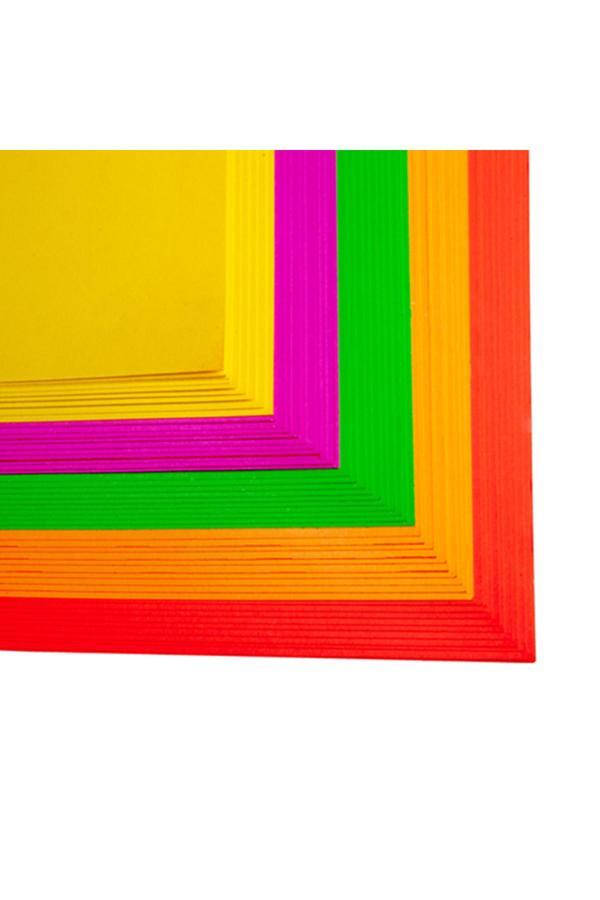 Alpjoy Fosforlu Fon Kartonu 50X70 4 Renk Karışık 180Grm 50'Li Paket - Image 1