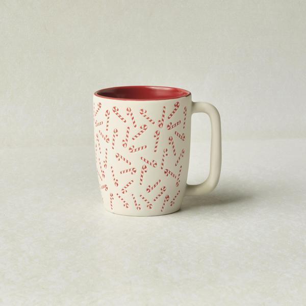 Karaca New Year Yılbaşı Candy Cane Soft Touch Kupa 440 ml - Image 1