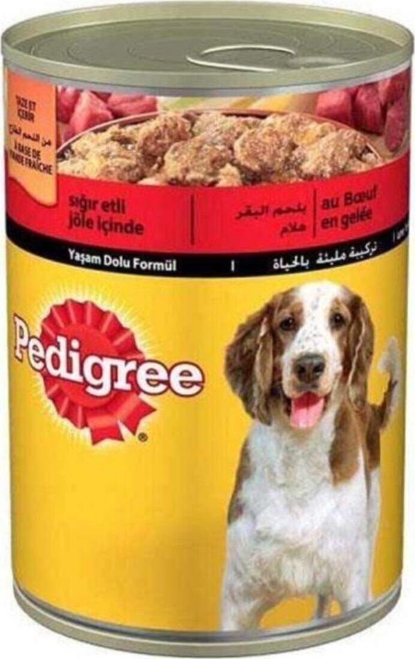 Pedigree Sığır Etli Yetişkin Köpek Konservesi 400 Gr - Image 1