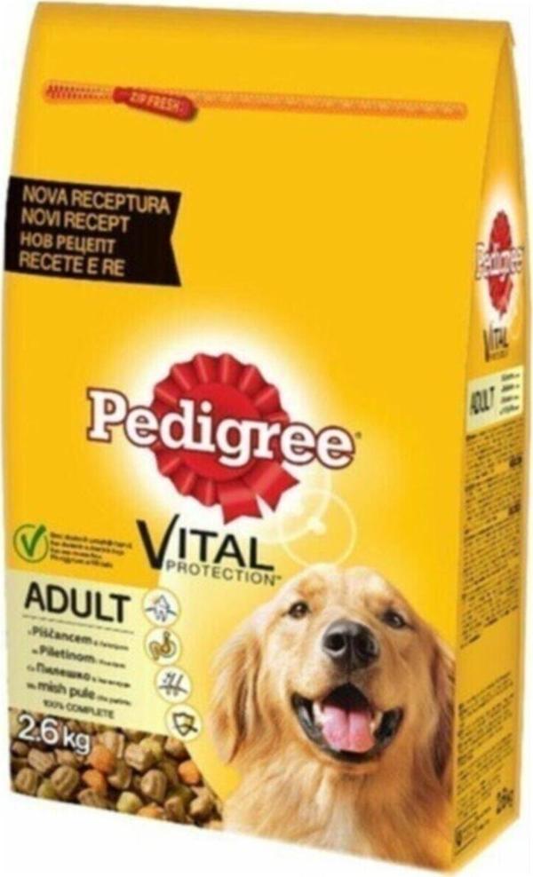 Pedigree Tavuklu Ve Sebzeli Yetişkin Köpek Kuru Maması 2600 Gr - Image 1