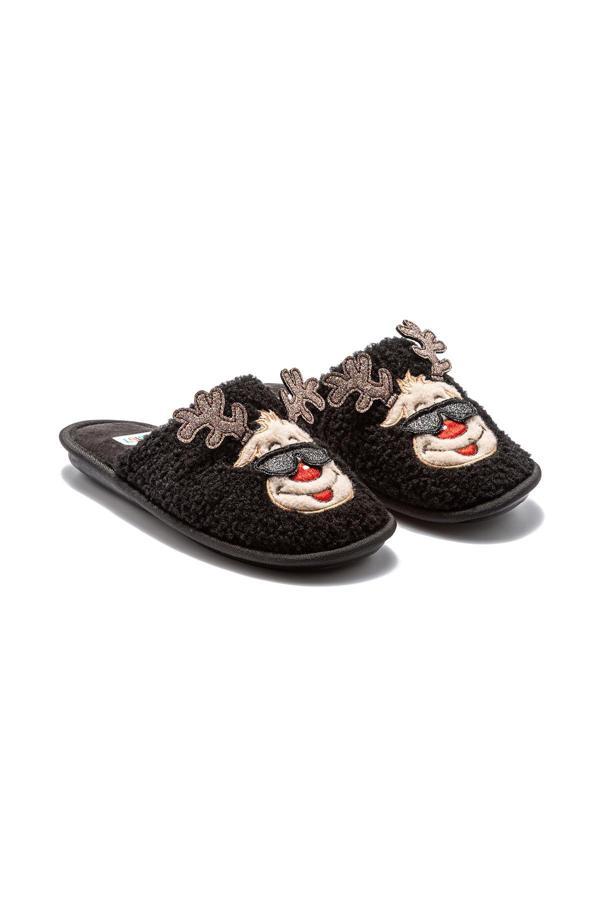 TWIGY TW HAPPY SİYAH KADIN EV TERLİK 37/41 - Image 1