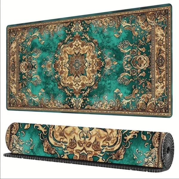 SGE TEKNOLOJİ 65X25 CM  PERSİAN HALI TEMALI KAYDIRMAZ TABAN SPEED YÜZEY OYUNCU MOUSE PAD GAMİNG - Image 1