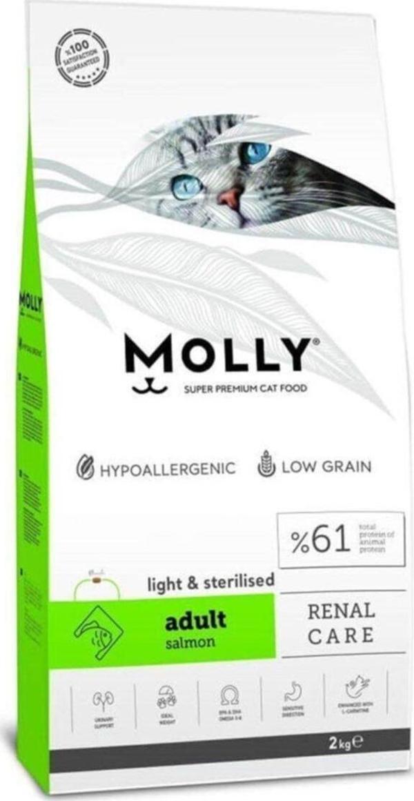 Molly Sterilised Somonlu Kısırlaştırılmış Kedi Maması 2 Kg - Image 1