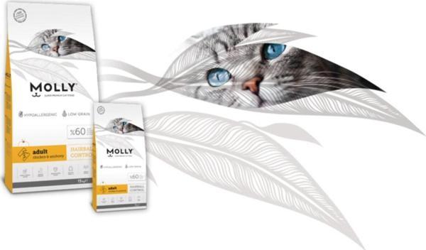 Molly Tavuklu Yetişkin Hairball Kedi Maması 15 Kg - Image 1